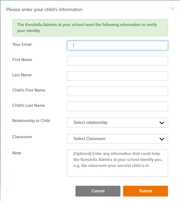 konstella account set up